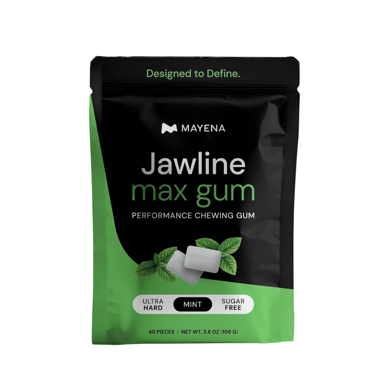 Mayena Jawline max gum packaging