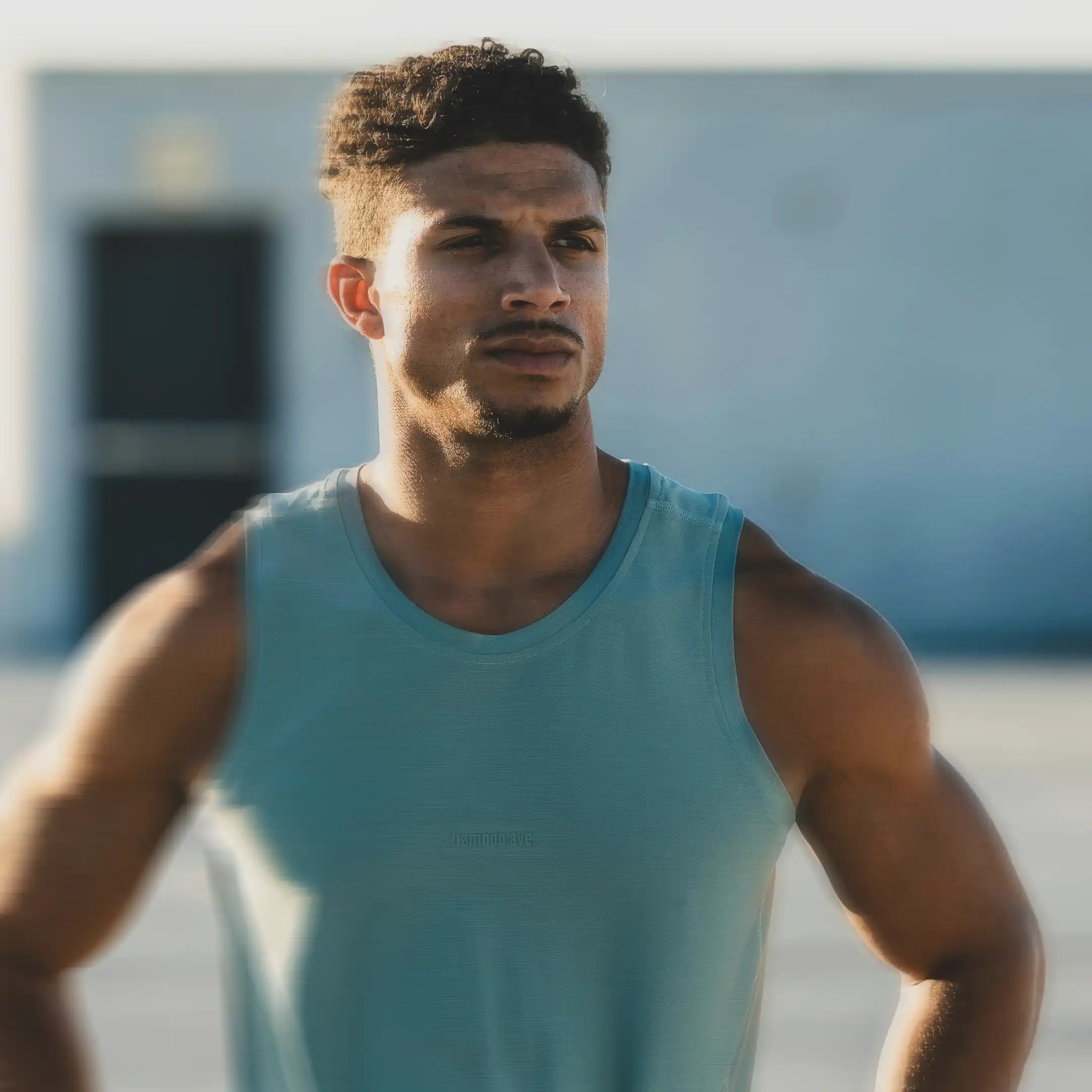 man after chewing mayena jawline max gum with defined face and jawline