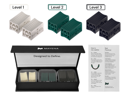 Mayena jawline elite 3 level product set with user manual